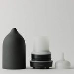 Vitruvi Stone Diffuser, Ceramic Ultrasonic Essential Oil Diffuser for Aromatherapy, Black, 90ml Capacity