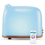 Malmes Essential Oil Diffuser 300ml Smart Wi-Fi Ultrasonic Aromatherapy Cool Mist Humidifier Vaporizer Diffusers, Works with Alexa Google Home Apps for Bedroom Office Yoga Spa -Automatic & Manual Mode