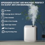 Barthelemy Scent Air Machine for Home, 1500 Sq. Ft Coverage Waterless Essential Oil Diffuser with Smart Cold Air Technology, Bluetooth Hotel Collection Diffuser for Large Room, Hotel, Spa, Office