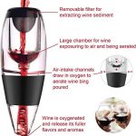 Red Wine Aerator Decanter – Wine Aerator Pourer – Diffuser Decanter with stand – Premium Decanter For Wine Lovers – Home use And Party – The Best Holiday Gifts.