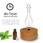 ArOmis Aromatherapy Diffuser – Professional Grade – Wood and Glass (Solum Lux Merus), Premium, Essential Oil Diffuser, Oils Humidifier, Nebulizer, Nebulizing Professional Machine, Waterless