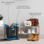 Everlasting Comfort ® Heavy Duty Boot Dryer and Deodorizer – Hybrid Forced Air Speed Drying System Dries Shoes, Gloves, Hats Overnight and Ready by Morning – Whisper Quiet Boot Dryer for Work Boots