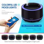 Smart Wifi Enabled Essential Oil Diffuser, 400ml Aromatherapy Diffuser with Colors LED Lights and Schedule/Timer Works with Alexa, Google Home & APP (2.4GHz WIFI Required)